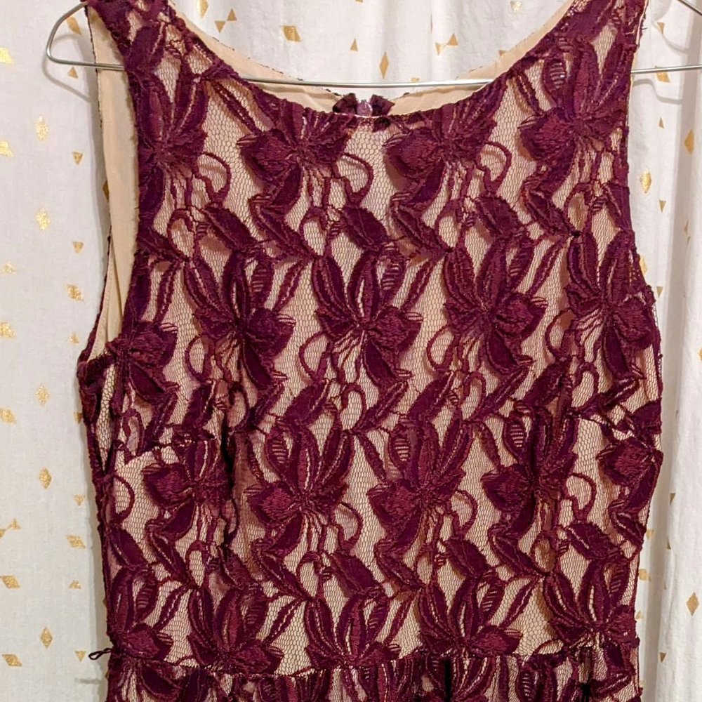 Danny and Nicole Dark purple dress